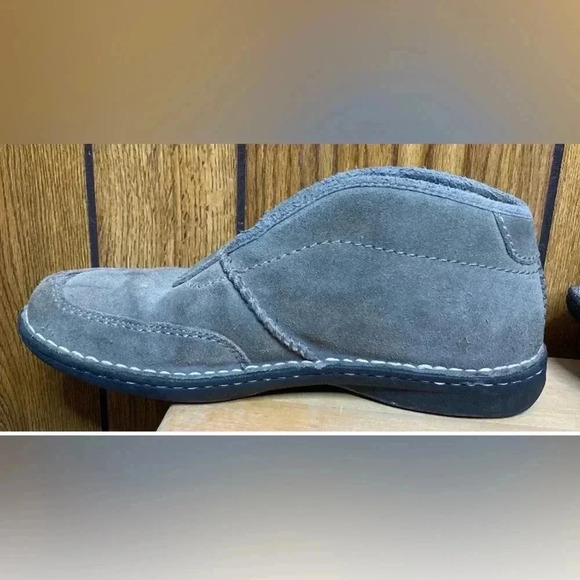 Men UGG Australia Gray High Split Top Slip On Rubber Sole Slippers Sz 10 main image 8